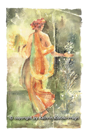 Pompeji-Fresco, Flora